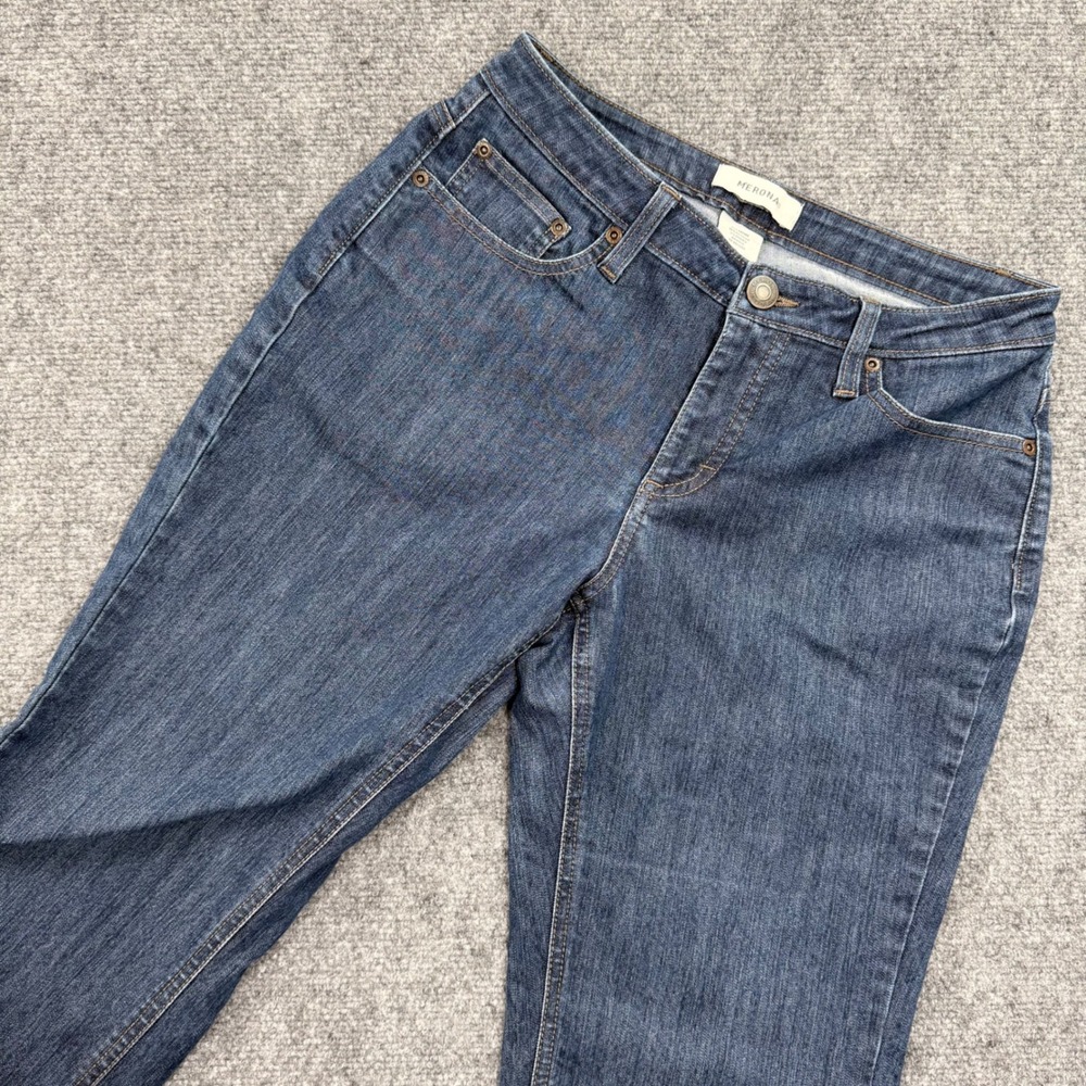 Merona Women Bootcut Jeans Dark Wash Size 6 Cotton Blend Stretch